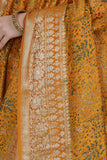 Golden Mustard Katan Silk Saree - Silk Mark Certified