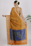 Golden Mustard Katan Silk Saree - Silk Mark Certified