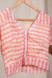 Coral Linen Blouse