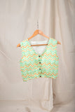 Pista Green Sleeveless Blouse