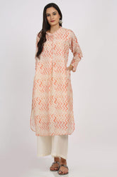 Peach Stripes Kurta