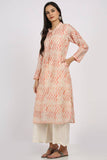 Peach Stripes Kurta