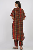 Multicolour Checks Kurta