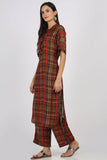 Multicolour Checks Kurta