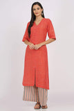 Fiery Red Kurta