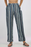 Prussian Blue Stripe Pants