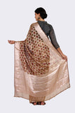 Maroon Tissue Silk Saree - Silk Mark Certified