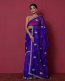 Hand Embroidery Organza Silk Saree