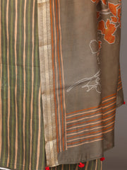 Stripes Cotton Silk Suit Set
