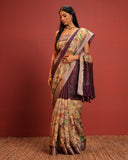 Katha Chanderi Weave Saree