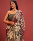 Kalamkari Chanderi Silk Saree