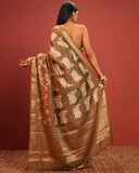 Pichwai Woven Monga Silk Saree