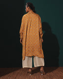 Mustard Satin Loose Kurta