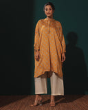 Mustard Satin Loose Kurta