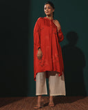 Loose Red Tunic Kurta