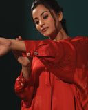 Loose Red Tunic Kurta