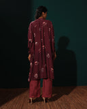 Wine Tunic Kurta Set