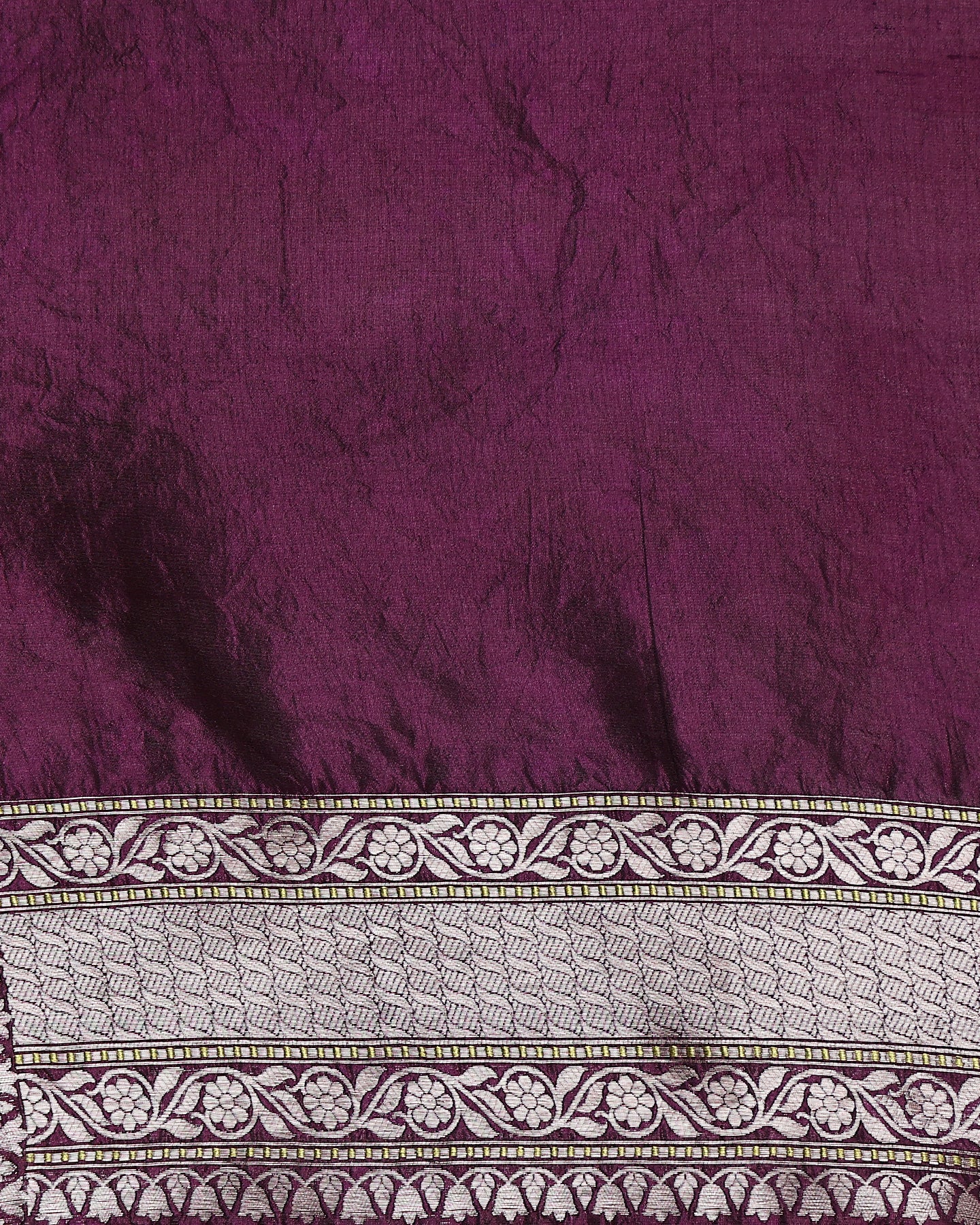 DEEP VOILET WOVEN KATAN SILK