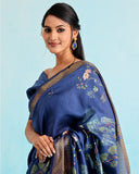 Neelambari Chiniya Silk Saree