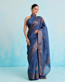 Neel Tara Munga Silk Saree