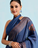 Neel Tara Munga Silk Saree