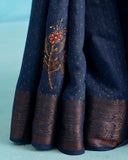 Neel Tara Munga Silk Saree