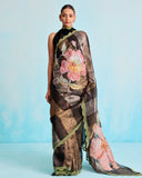 Noor-e-Gul Organza Handloom Saree