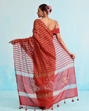 Chandrika Chanderi Gold Stripe Saree