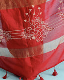 Chandrika Chanderi Gold Stripe Saree