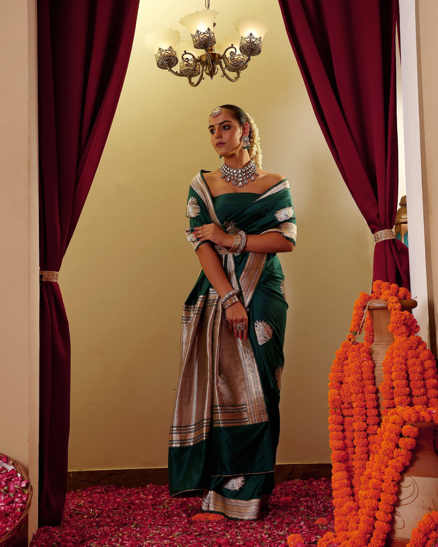 Handwoven Katan Silk Saree