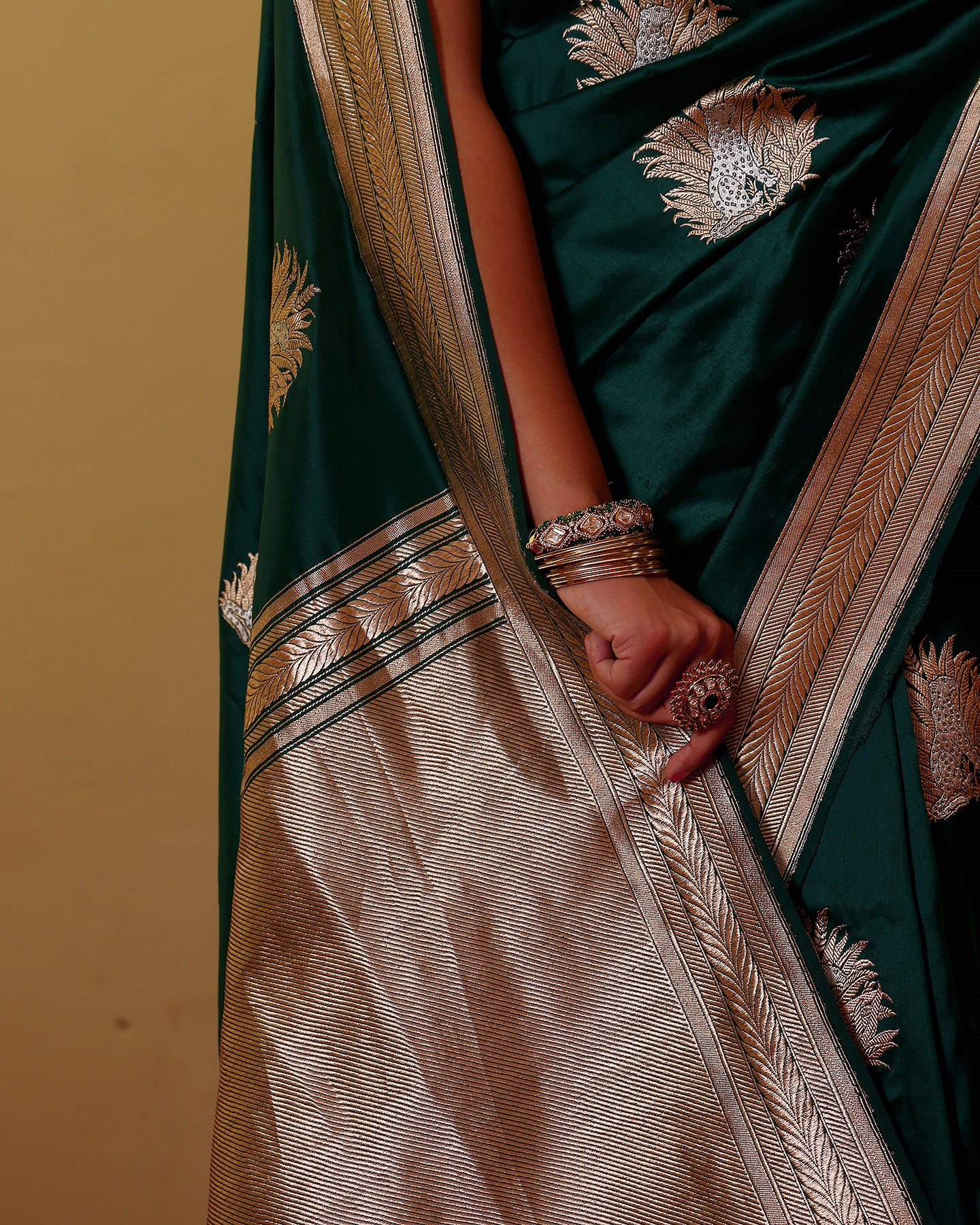 Handwoven Katan Silk Saree