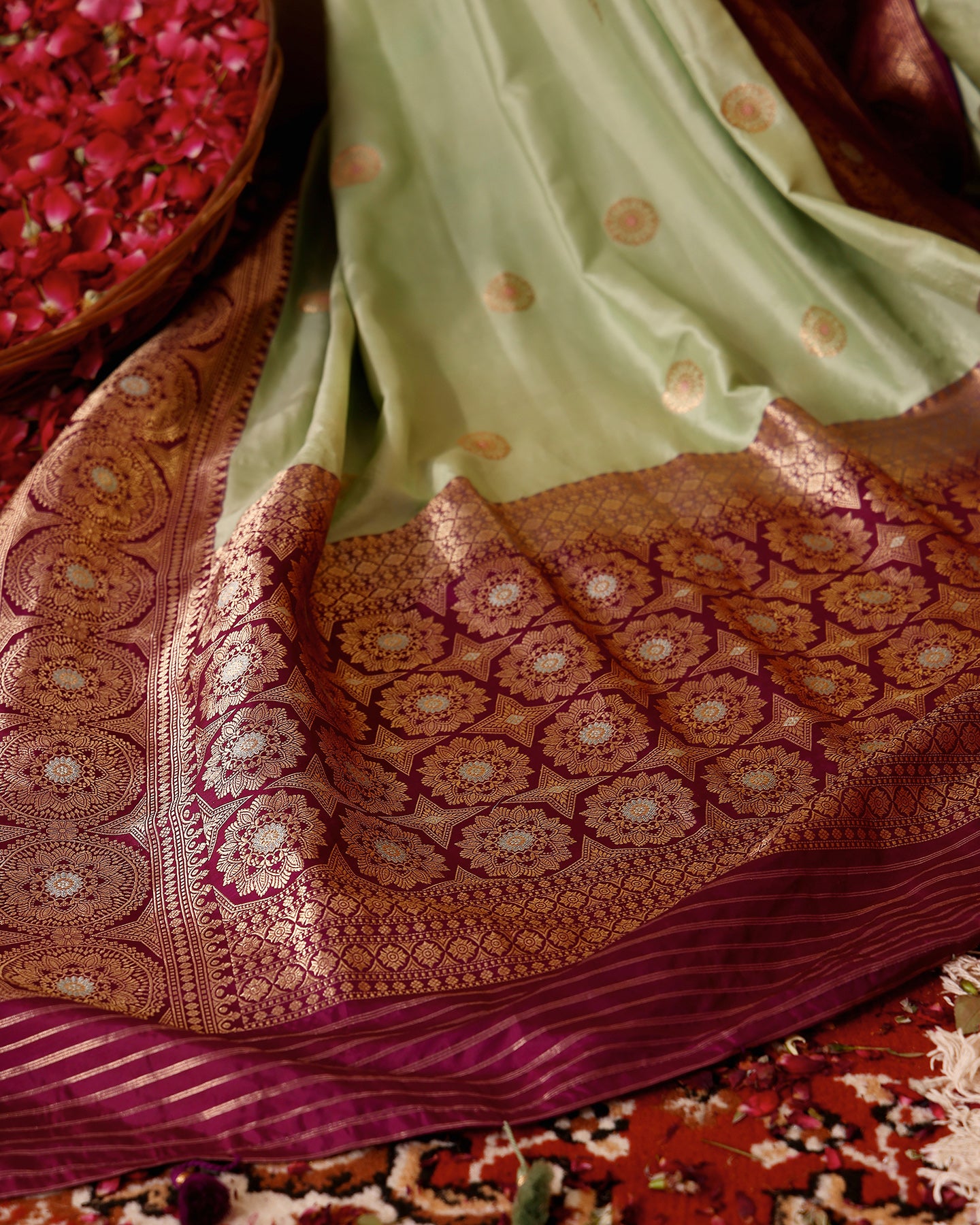 Handwoven Katan Silk Saree