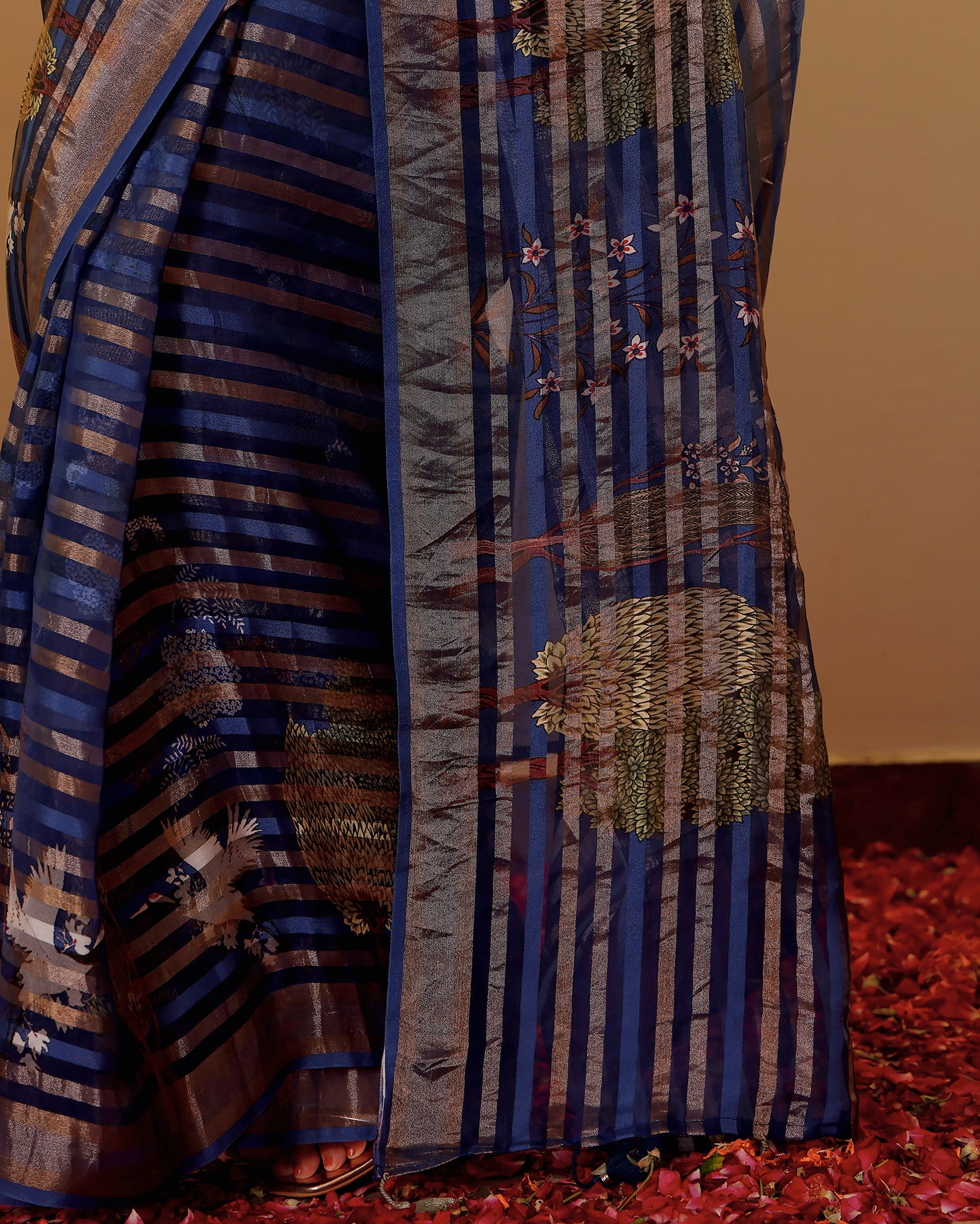 ORGANZA STRIPES SAREE