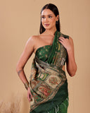 Emerald Heritage Moonga Silk Saree