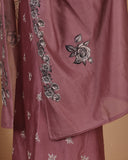 Dusty Rose Chanderi Suit Set