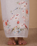 Misty Bloom Linen Suit Set