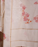 Blush Blossom Chanderi Kurta Dupatta Set