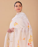 Golden Bloom Chanderi Kurta Dupatta Set