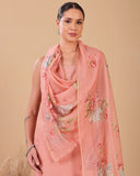 Blush Blossom Mal Kurta & Organza Dupatta Set
