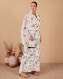 Ivory Parrot Jaal Mull Kurta Dupatta Set