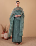 Sage Mist Organza Kurta Dupatta Set