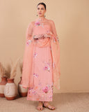 Rose Garden Organza & Mul Chanderi Suit Set