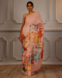 Pichwai Linen Saree