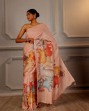 Pichwai Linen Saree