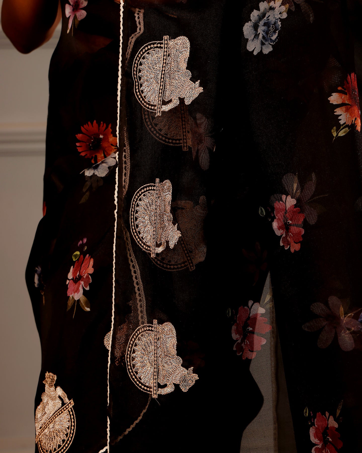 Organza Embroidery Saree