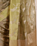 PISTA TISSUE SAREE