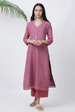 Rose Pink Polka Kurta