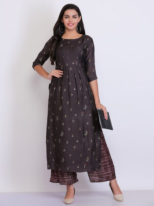 CHESTNUT GREY PALAZZO