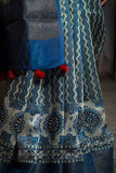 Blue Indigo Chanderi Saree