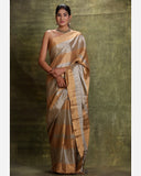 Grey Gold Tissue Handloom Saree